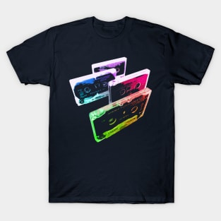 Digital Rainbow Cassette Tapes T-Shirt